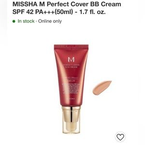 MISSHA M Perfect Cover BB Cream
SPF 42 PA+++(50ml) - 1.7 fl. oz.